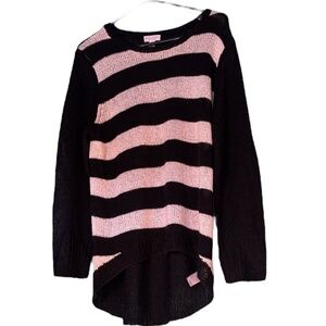 Striped Black and White Women's Sweater